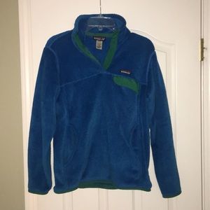 Blue and Green fuzzy Patagonia!